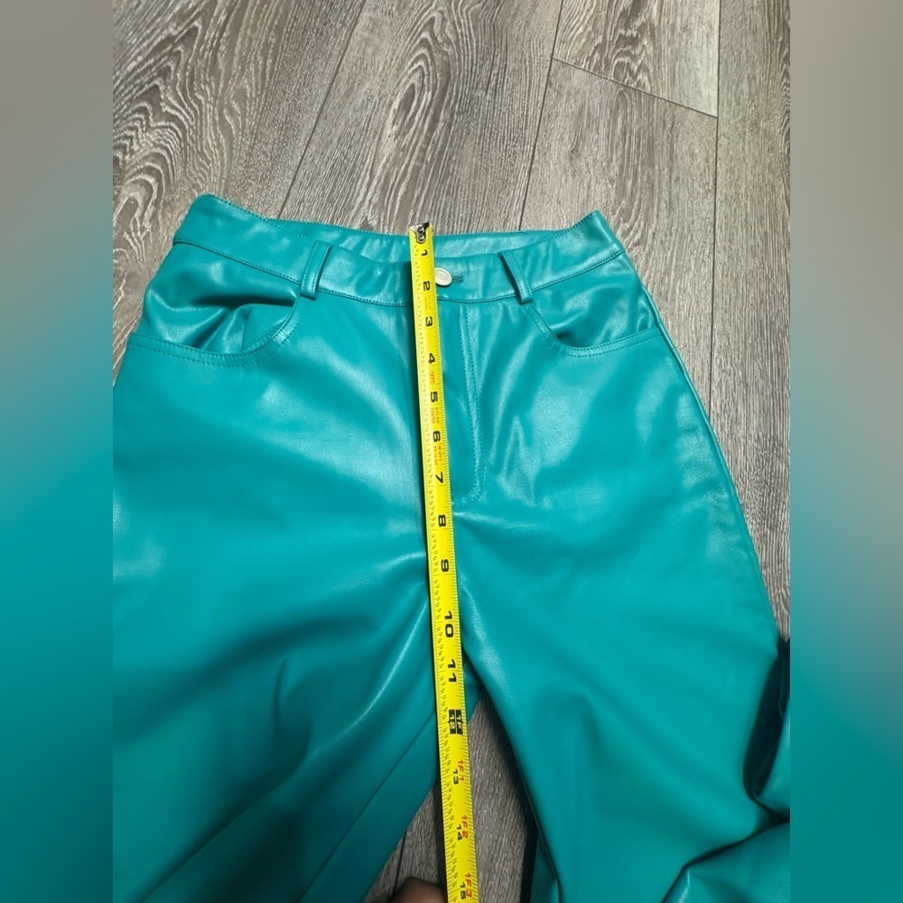Princess Polly aqua leather Pants - Picture 7 of 10